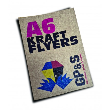 A6 Kraft Card Flyers